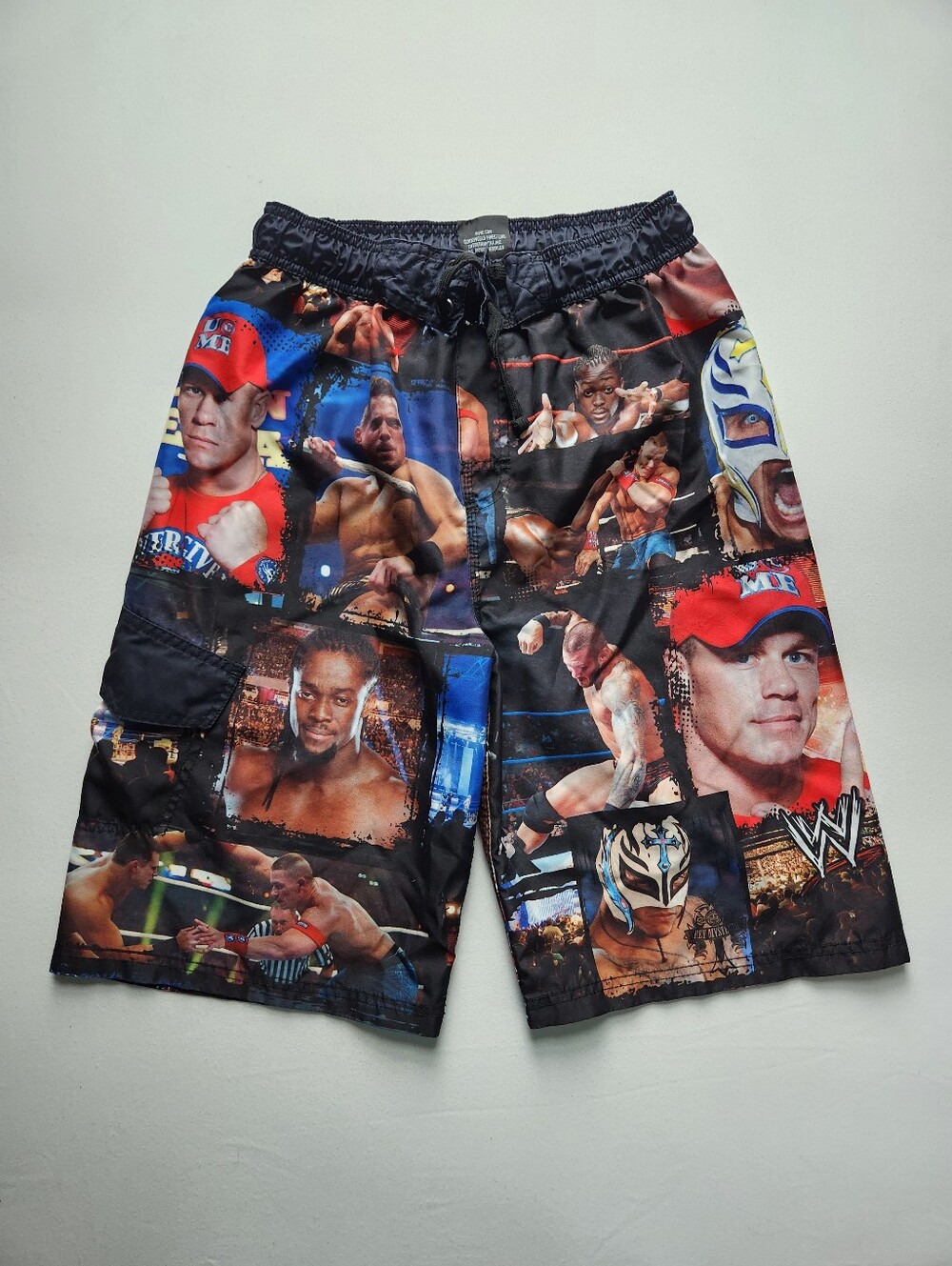 2010s WWE AOP Wrestling Swim Trunks Sz XL 14/16 John Cena